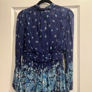 Anthropologie Let Me Be Mock Neck Mini Dress